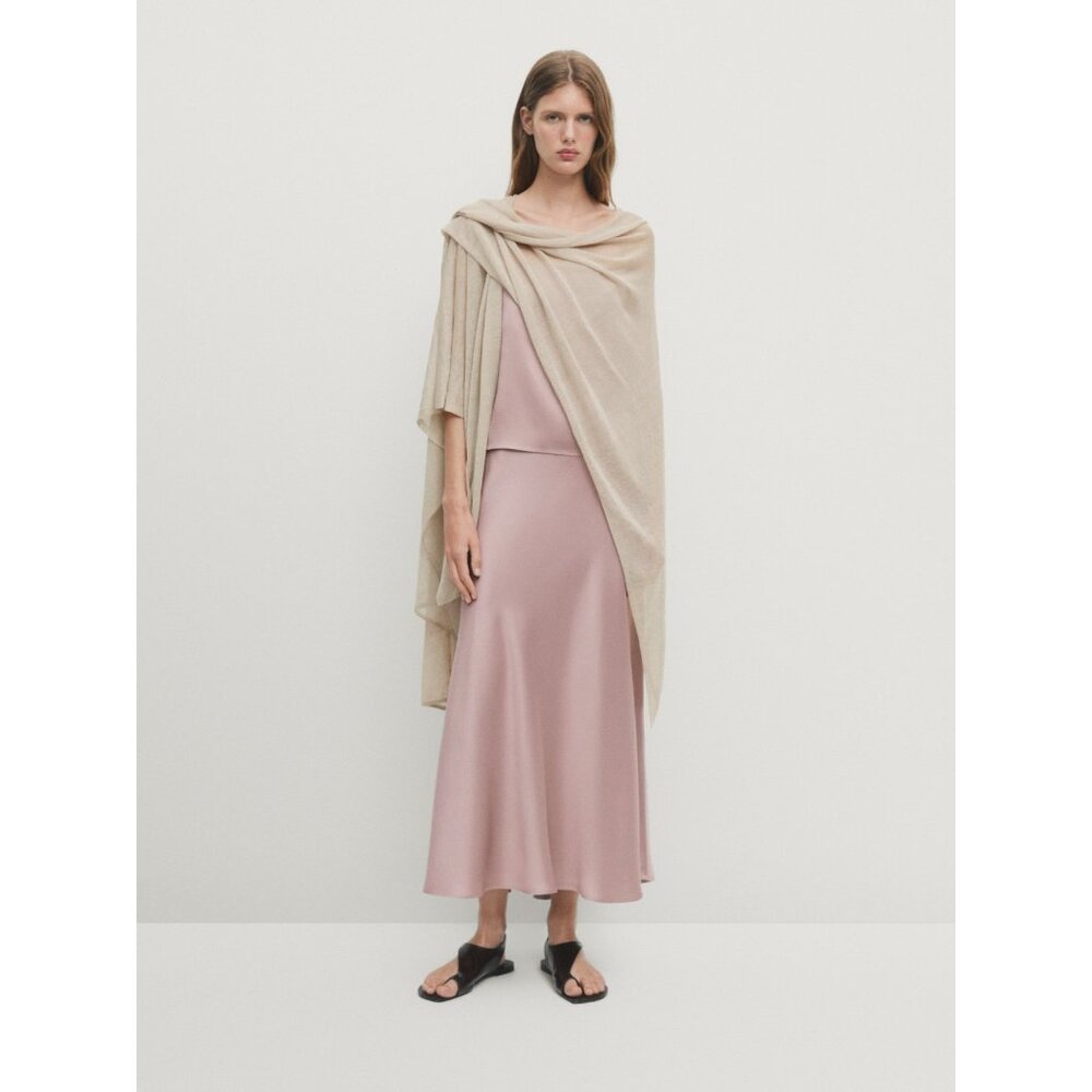 Massimo Dutti Pink A-Line Skirt
